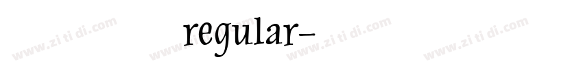 汉真广标 regular字体转换
